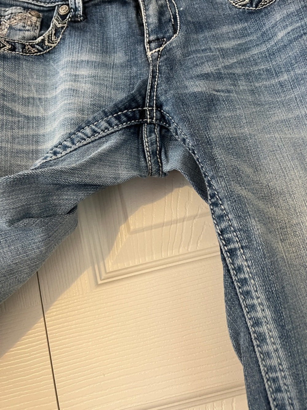 Grace in LA Light Blue Boot Cut Jeans - Picture 5 of 11
